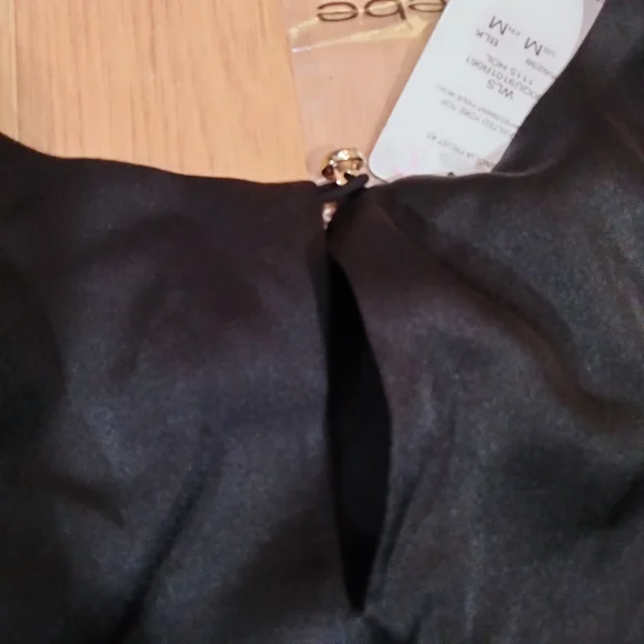 Bebe Quilted Yoke Top with Mesh - Picture 7 of 8